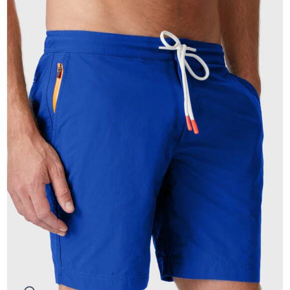 Spoke Men's Swim Trunks Shorts Mesh Lined Cobalt Blue Men's 31 Build A Beach - Picture 1 of 16